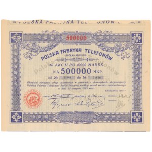 Polska Fabryka Telefonów, 50x 10.000 mkp