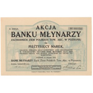 Bank Młynarzy Zachodnich Ziem Polskich, Em.3, 5.000 mkp 1923