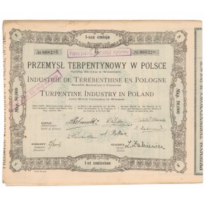 Przemysł Terpentynowy w Polsce, Em.1, 5x 10.000 mk