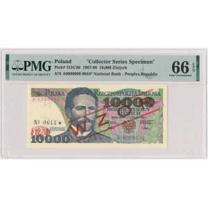 10.000 złotych 1987 - WZÓR - A 0000000 - No.0644