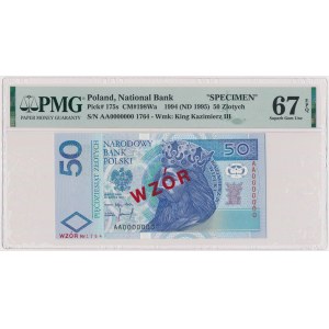 50 złotych 1994 - WZÓR - AA 0000000 - Nr 1764