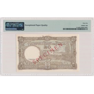 Belgia, 20 Francs (1940-1947) SPECIMEN