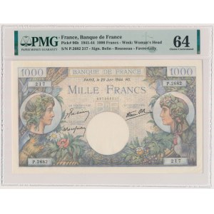 France, 1.000 Francs 1944