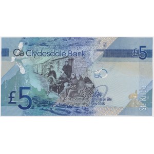 Szkocja, 5 Pounds Sterling 2009 - W/HT - niski numer 000999