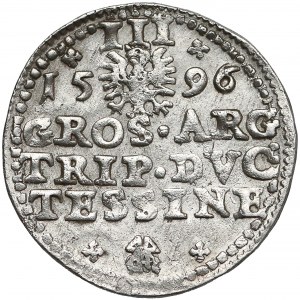 Śląsk, Adam Wacław, Trojak Cieszyn 1596 - TESSINE