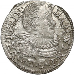 Śląsk, Adam Wacław, 3 krajcary Cieszyn 1597 - DVC TES - b.ładny