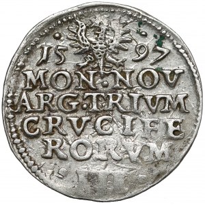 Śląsk, Adam Wacław, 3 krajcary Cieszyn 1597 - CRVCIFERORVM