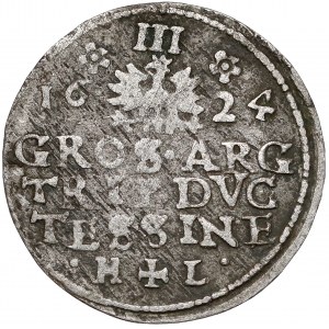 Śląsk, Fryderyk Wilhelm, Trojak Cieszyn 1624 HL - bardzo rzadki