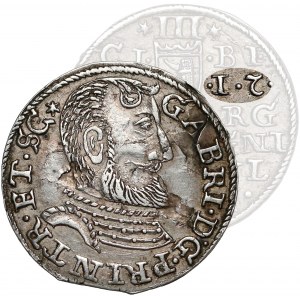 Transylvania, Gabriel Báthory, 3 Groschen 1612 - inverted 2 - rare