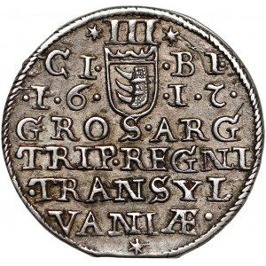 Transylvania, Gabriel Báthory, 3 Groschen 1612 - inverted 2 - rare