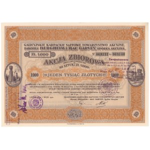 Galicyjskie Karpackie Naftowe..., 10x 100 zł 1932