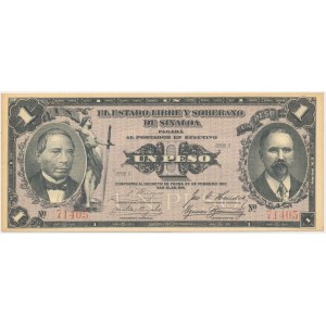 Mexico, Sinaloa 1 Peso 1915