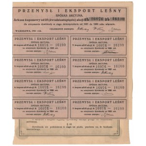 Przemysł i Eksport Leśny, Em.1, 25x 1.000 mkp 1921