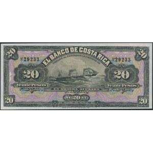 Kostaryka, 20 Pesos 1899