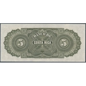 Costa Rica, 5 Pesos 1899