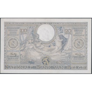 Belgia, 100 Francs = 20 Belgas 1942