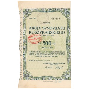 Syndykat Koszykarski, Em.3, 500 mkp