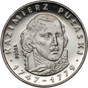 Próba NIKIEL 100 złotych 1976 Pułaski (na wprost)
