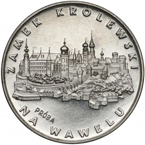 Próba NIKIEL 100 złotych 1977 Zamek na Wawelu - od frontu