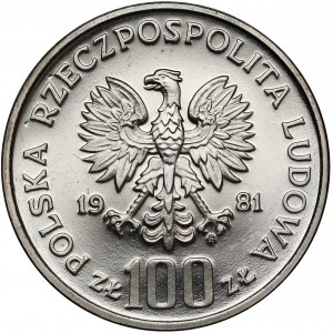 Próba NIKIEL 100 złotych 1981 Koń