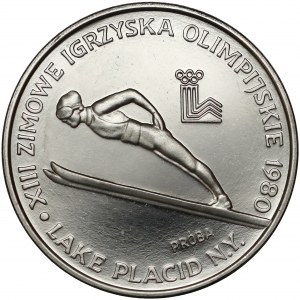 Próba NIKIEL 200 złotych 1980 Lake Placid - skoczek - bez znicza