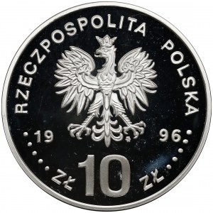 10 złotych 1996 Zygmunt II August - półpostać