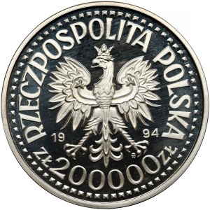 200.000 złotych 1994 Zygmunt I Stary - półpostać