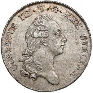 Szwecja, Gustaw III, 2/3 riksdaler 1777 SM