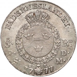 Szwecja, Gustaw III, 2/3 riksdaler 1777 SM