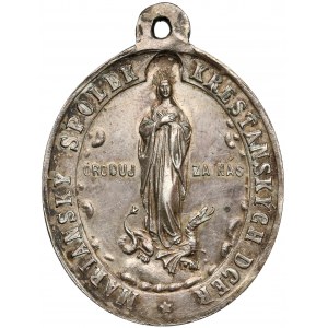 Czech Republic, Religious medal 1898 - Mother of God / Mariansky Spolek...