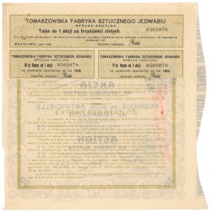 Tomaszowska Fabryka Sztucznego Jedwabiu, 30 zł 1927