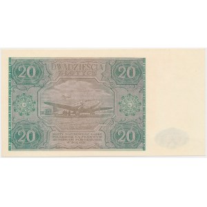 20 złotych 1946 - F - duża litera