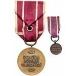 Medal Wojska za Wojnę 1939-1945 z Legitymacją 6 Pułku Pancernego i Miniaturką