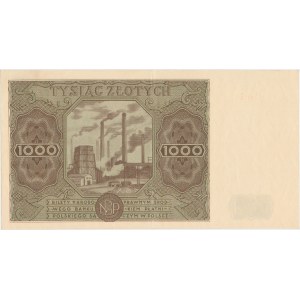 1.000 złotych 1947 - Ser.B - duża litera