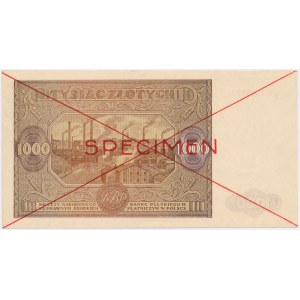 1.000 złotych 1946 - SPECIMEN - B