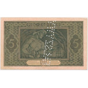 5 złotych 1926 - Falsyfikat z epoki