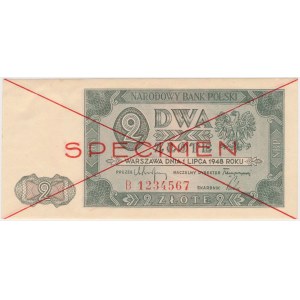 2 złote 1948 - SPECIMEN - B