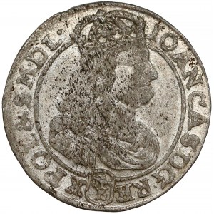Jan II Kazimierz, Szóstak Bydgoszcz 1667 TLB - rozdzielone REX