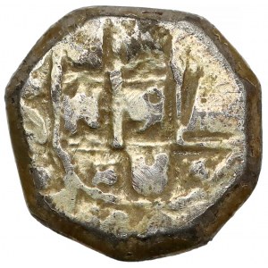 Hiszpania, imitacja escudo z pozłoconego, srebrnego reala (XVI/XVII w.)
