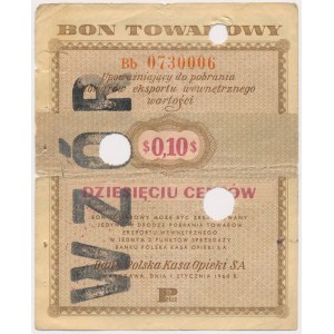 PEWEX 10 centów 1960 - WZÓR - numeracja bieżąca