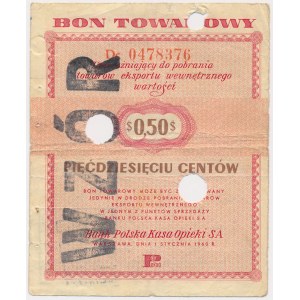 PEWEX 50 centów 1960 - WZÓR - numeracja bieżąca