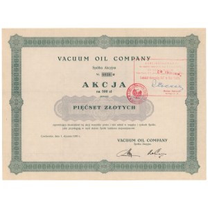 VACUUM OIL COMPANY, 500 zł 1930