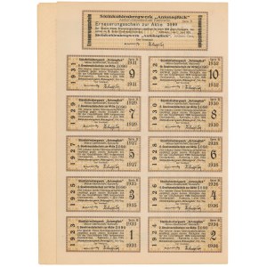 Kopalnia Węgla Kamiennego ANTONSGLUCK (SZCZĘŚCIE ANTONIEGO), Ser.B, 1.000 mkp 1923