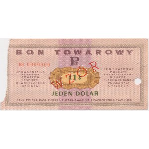 PEWEX 1 dolar 1969 - WZÓR - Ed 0000000