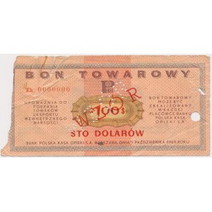 PEWEX 100 dolarów 1969 - WZÓR - Ek 0000000