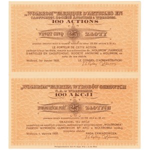 WOLBROM Fabryka Wyrobów Gumowych, 100x 25 zł 1925