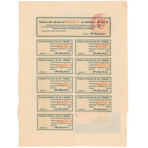Drukarnia Pomorska, Tow. Akc. Grudziądz, Em.1, 1.000 mkp 1922