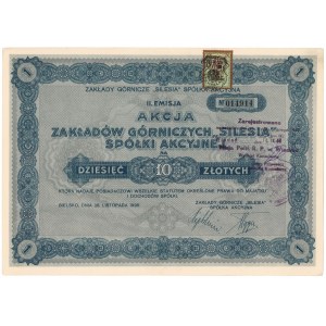 Zakłady Górnicze SILESIA, Em.2, 10 zł 1928