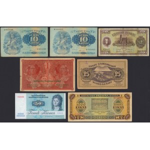 Set of banknotes from Europe (7pcs)