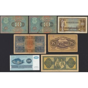 Set of banknotes from Europe (7pcs)